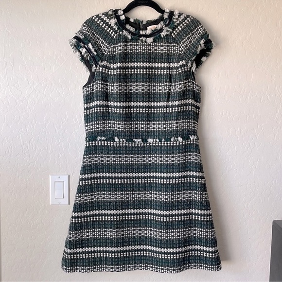 Tory Burch Norfolk Horseback Tweed Sequin-Embellished Jacket Blazer size 12 EUC - Picture 16 of 16